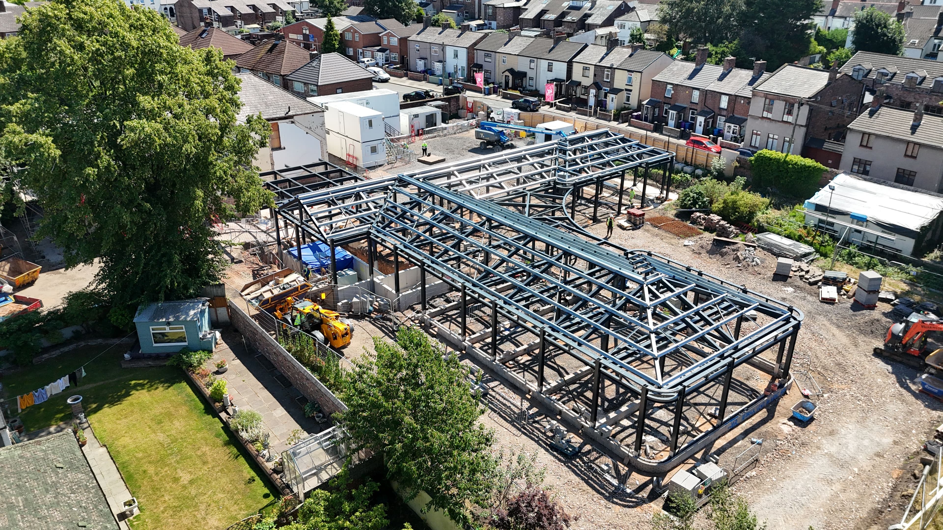 Steel works now completed on our new hospice